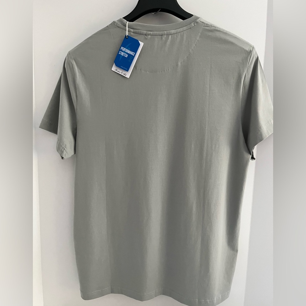 Porter & Ash 95% Cotton 4-way Stretch Short Sleeve Crew Neck Casual Top/Tshirt - Picture 5 of 9